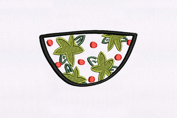 Flower Bowl: A Delicate Embroidery Design for Baby Projects