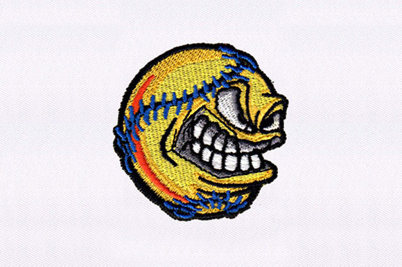 Frantic Baseball: A Dynamic Embroidery Design