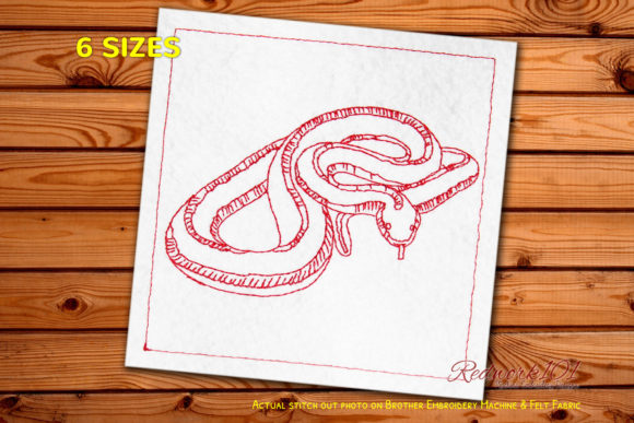 Garter Snake: A Versatile Embroidery Design