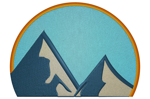 Mountain Landscape: A Versatile Embroidery Design