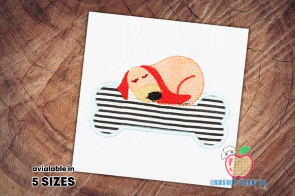 Reviewing A Dog Sleeping on the Bone Applique